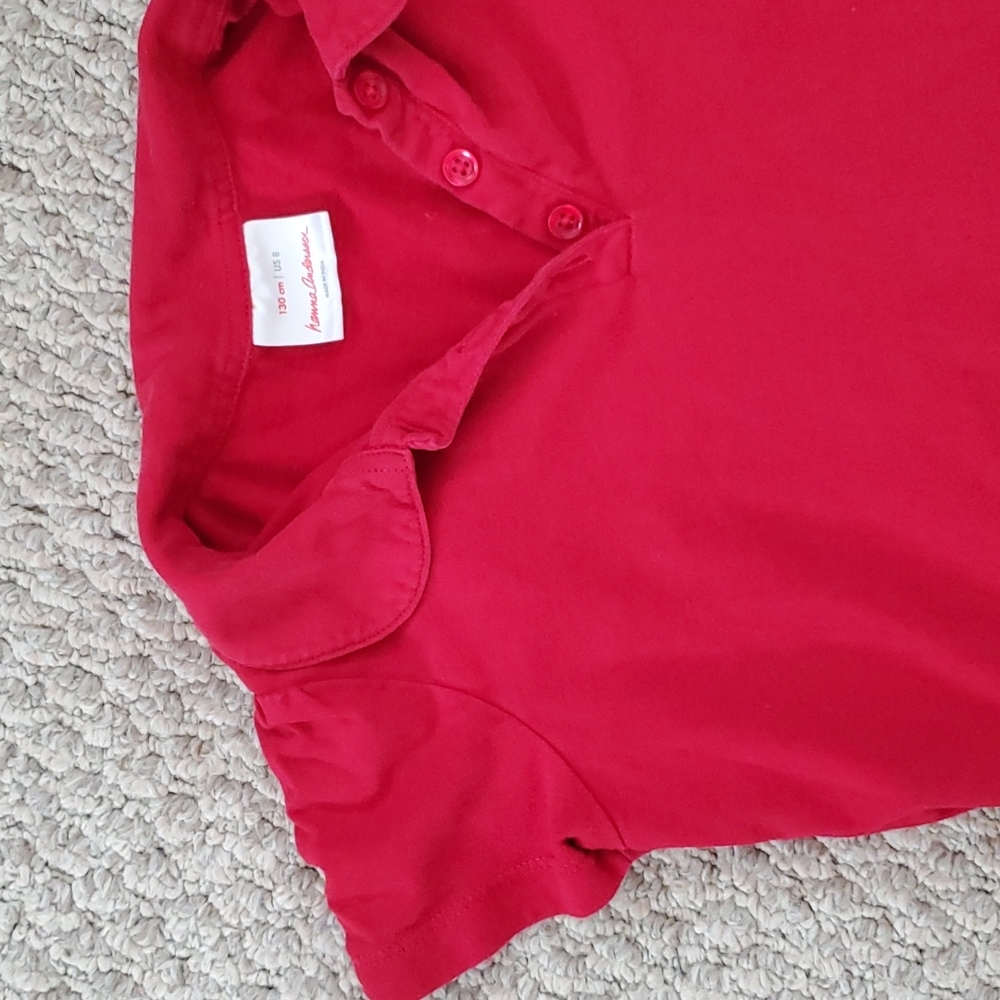 Hanna Andersson Girls Peter-Pan Collared Polo